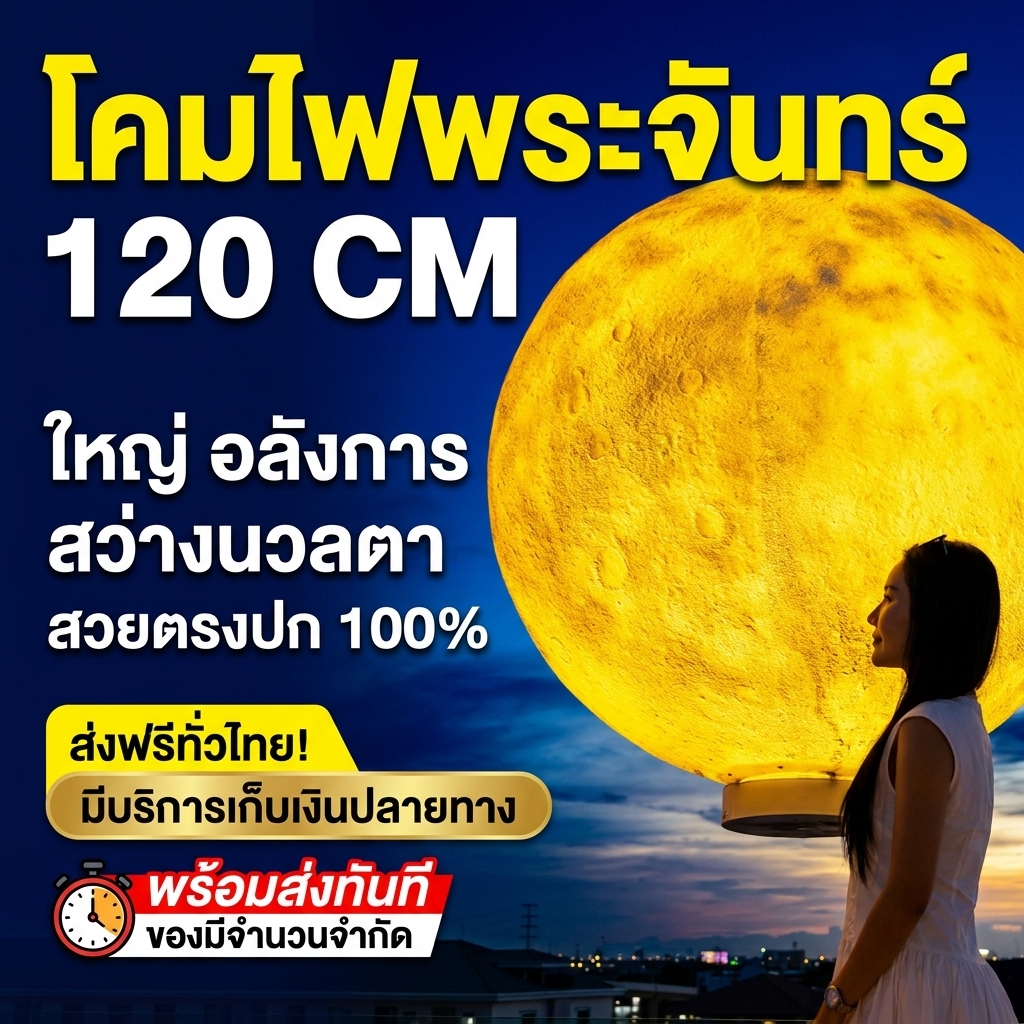 โคมไฟพระจันทร์ 120 CM รูปที่ 6