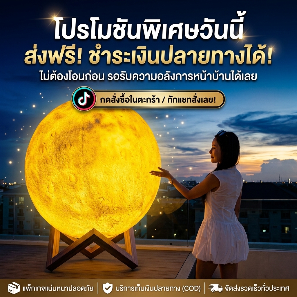 โคมไฟพระจันทร์ 120 CM รูปที่ 9