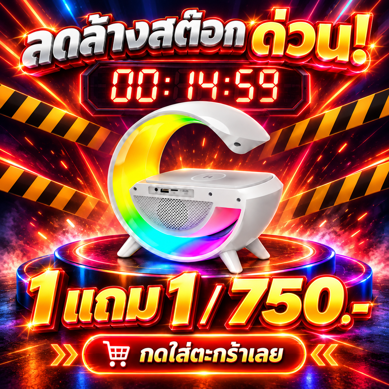 ลำโพงบลูทูธ ไร้สาย ชาร์จแบบได้สุด COOL รูปที่ 10