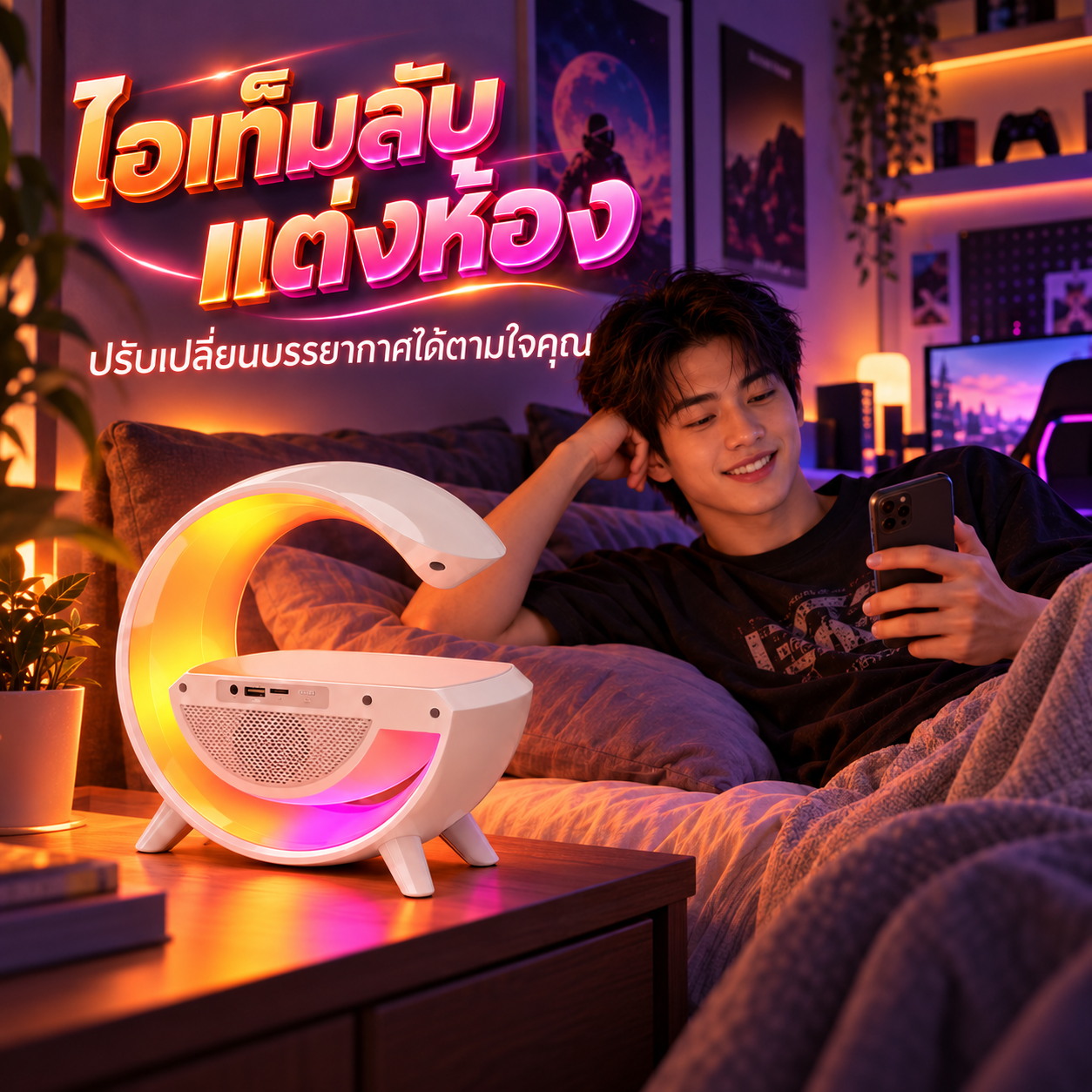 ลำโพงบลูทูธ ไร้สาย ชาร์จแบบได้สุด COOL รูปที่ 6