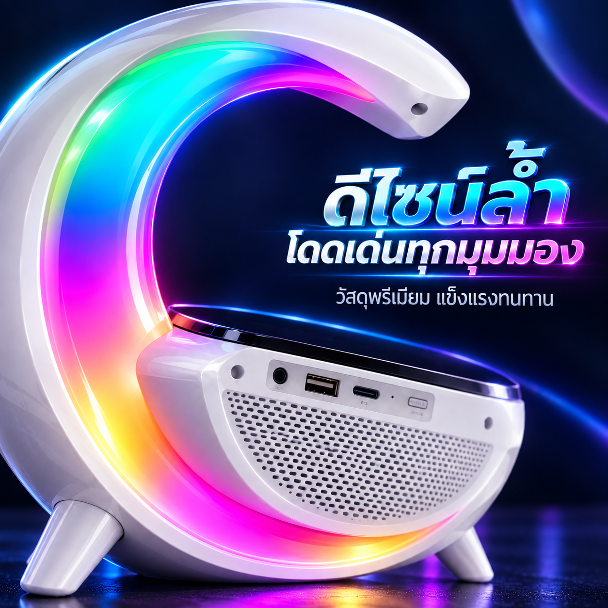 ลำโพงบลูทูธ ไร้สาย ชาร์จแบบได้สุด COOL รูปที่ 7