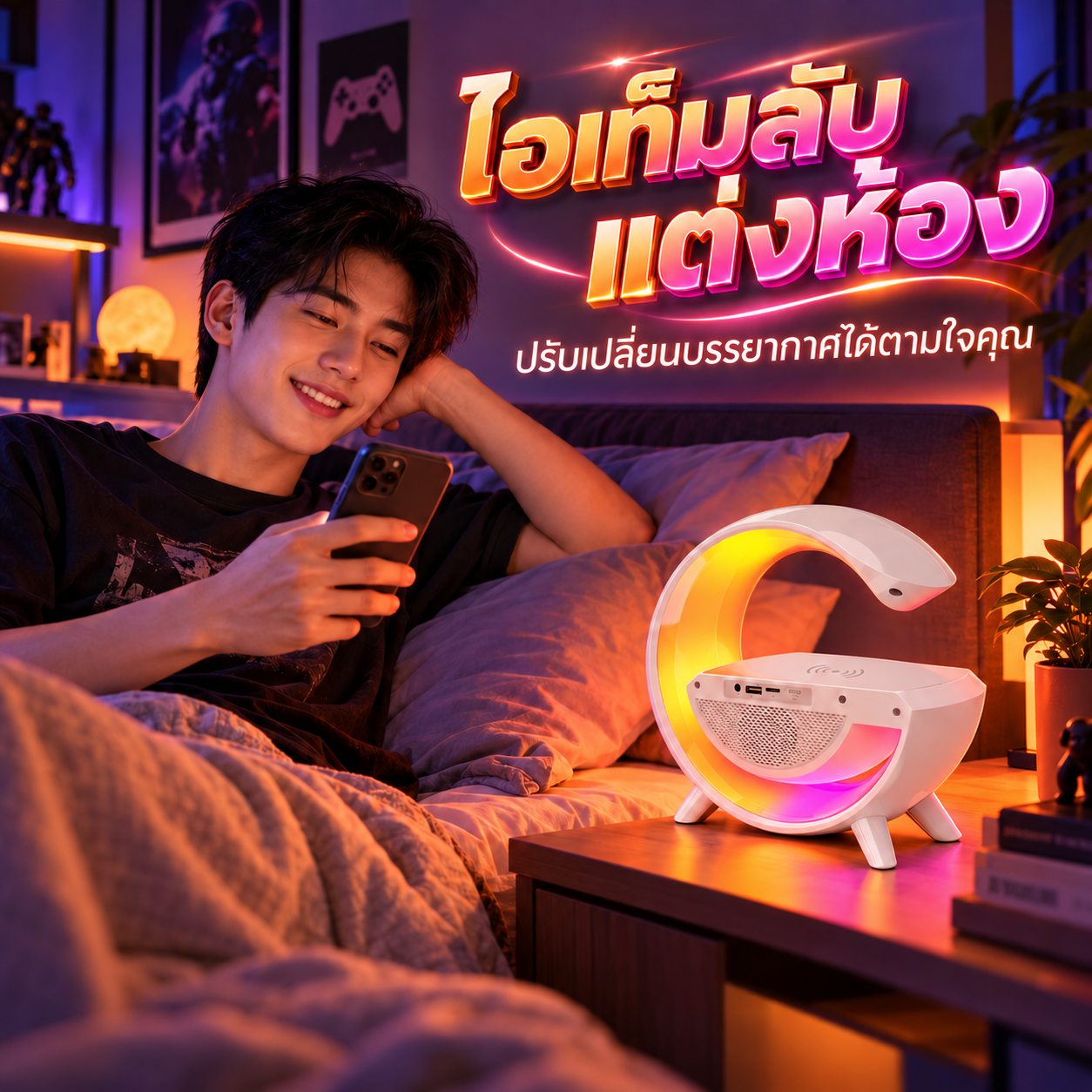ลำโพงบลูทูธ ไร้สาย ชาร์จแบบได้สุด COOL รูปที่ 4