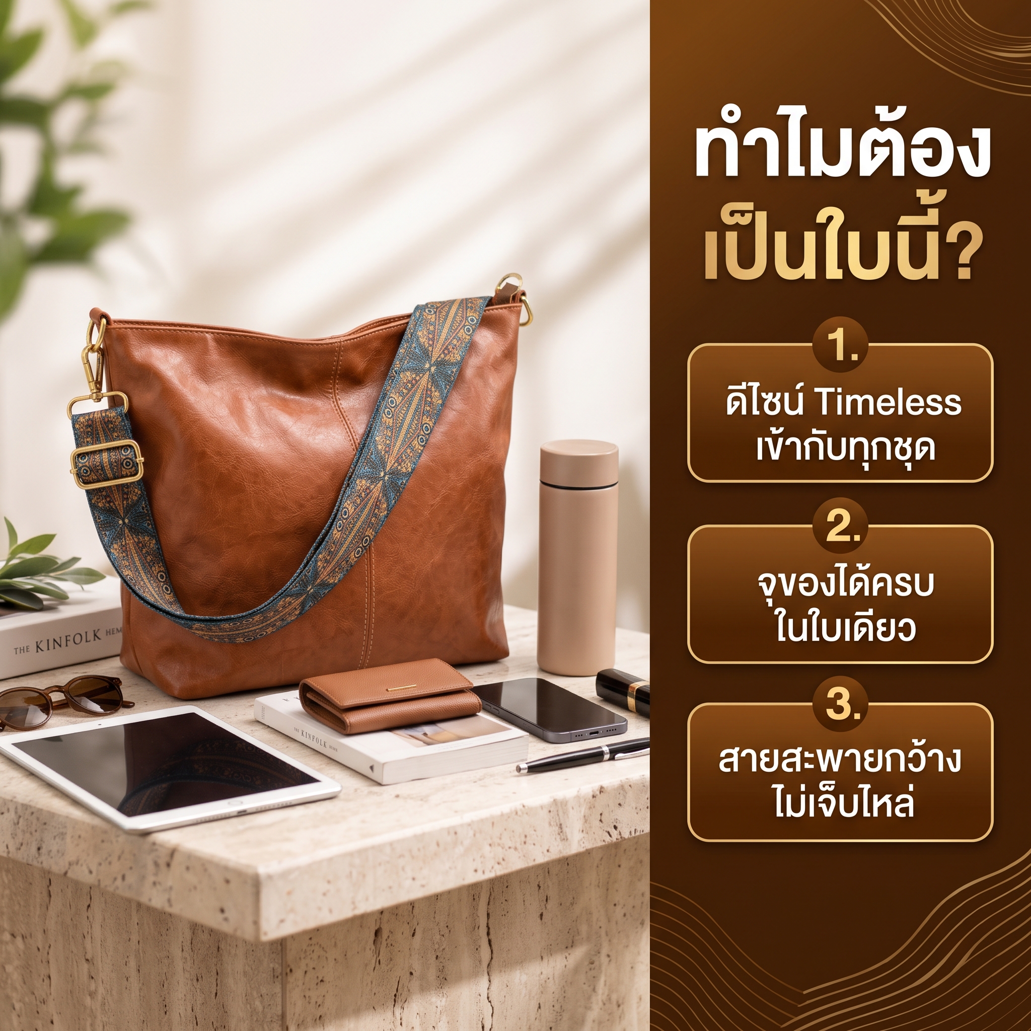 กระเป๋าหนังพรีเมียม Luxury Style รูปที่ 5