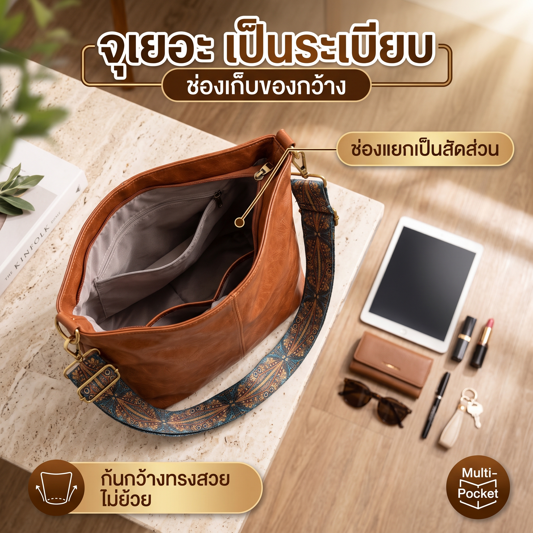 กระเป๋าหนังพรีเมียม Luxury Style รูปที่ 2