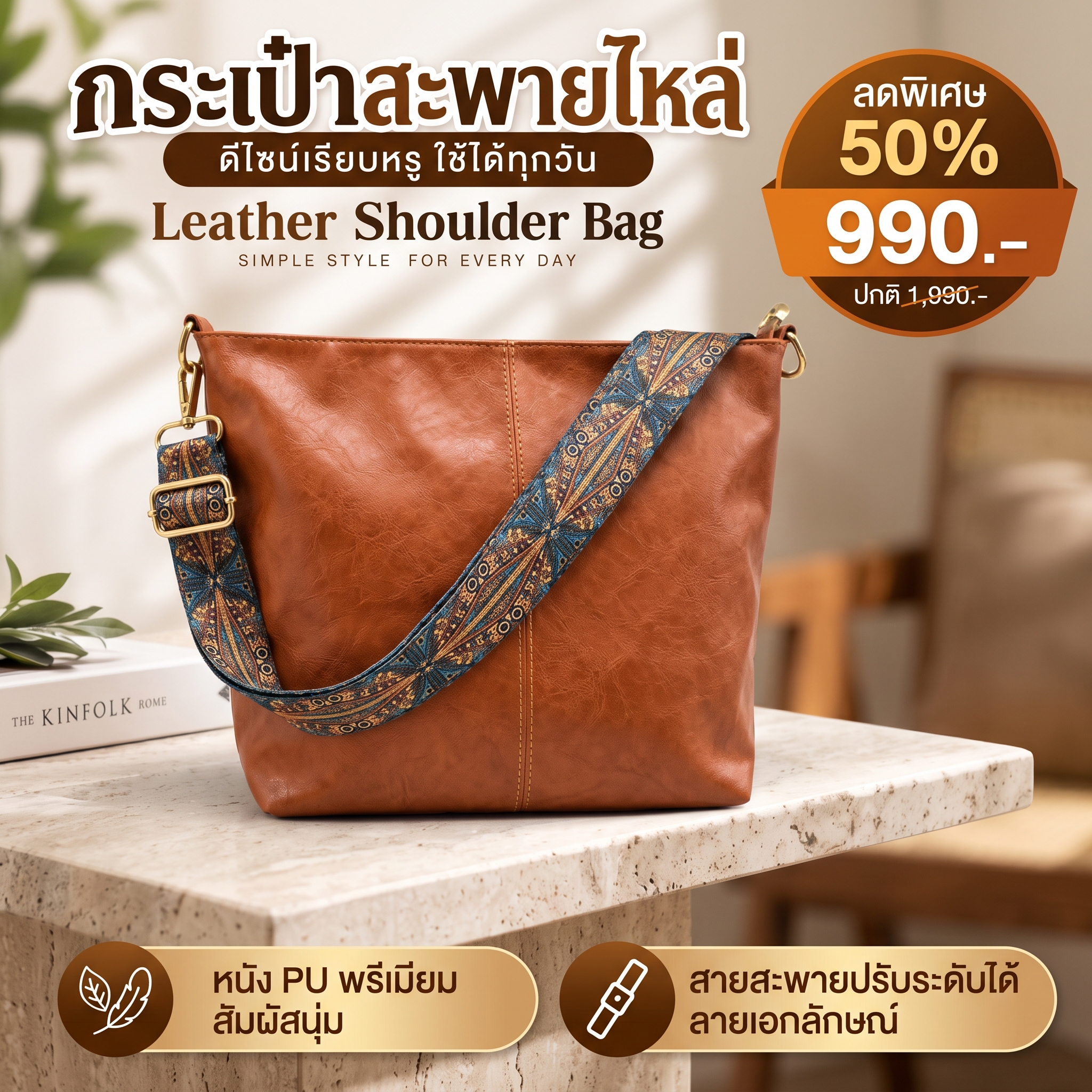 กระเป๋าหนังพรีเมียม Luxury Style รูปที่ 6